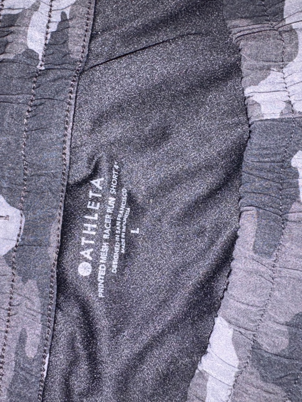 Mesh Racer Run Mid Rise 4" Short - Picture 3 of 4